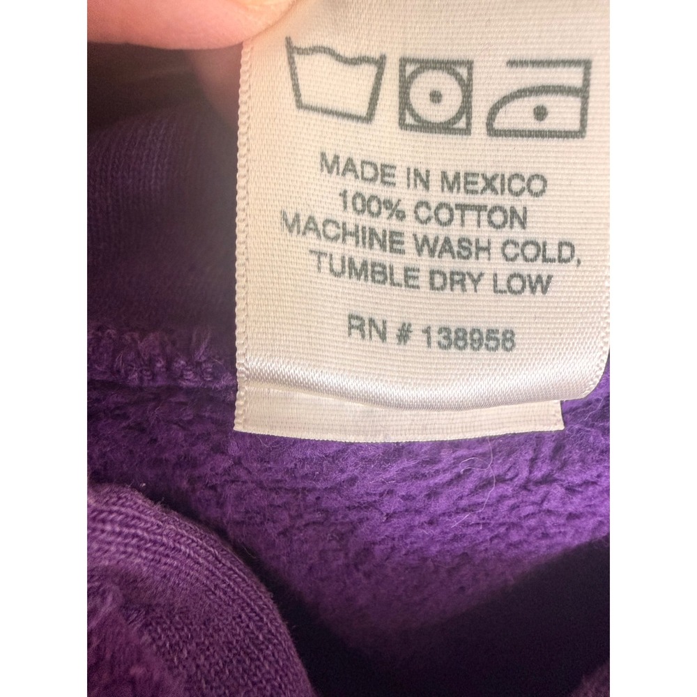 Noon Goons Purple Hoodie L Matter of Innocence Embroidered Streetwear Pullover - Picture 6 of 7
